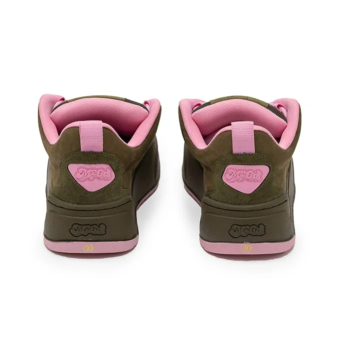 M26D Anti Slip Wear Resistant Low Top Skateboard Shoes Unisex Pink Charm-6