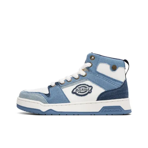 Dickies Skateboard Shoes Men High-Top White/Blue