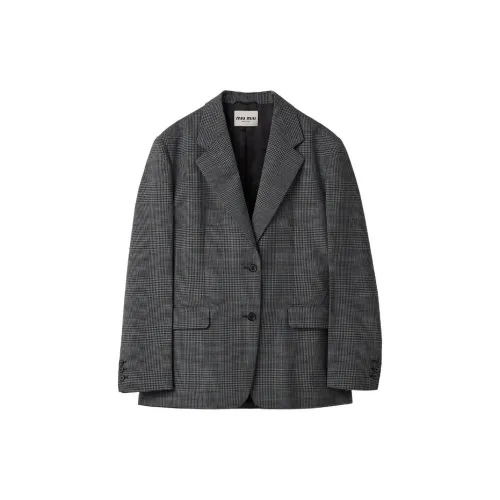MIU MIU FW23 Business Suits Coats Women's Gray