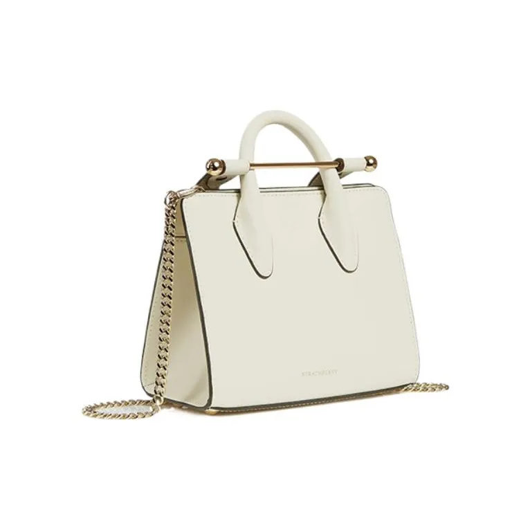 Strathberry Cow Leather Crossbody Bag Shoulder Bag Mini Women's Vanilla White-1