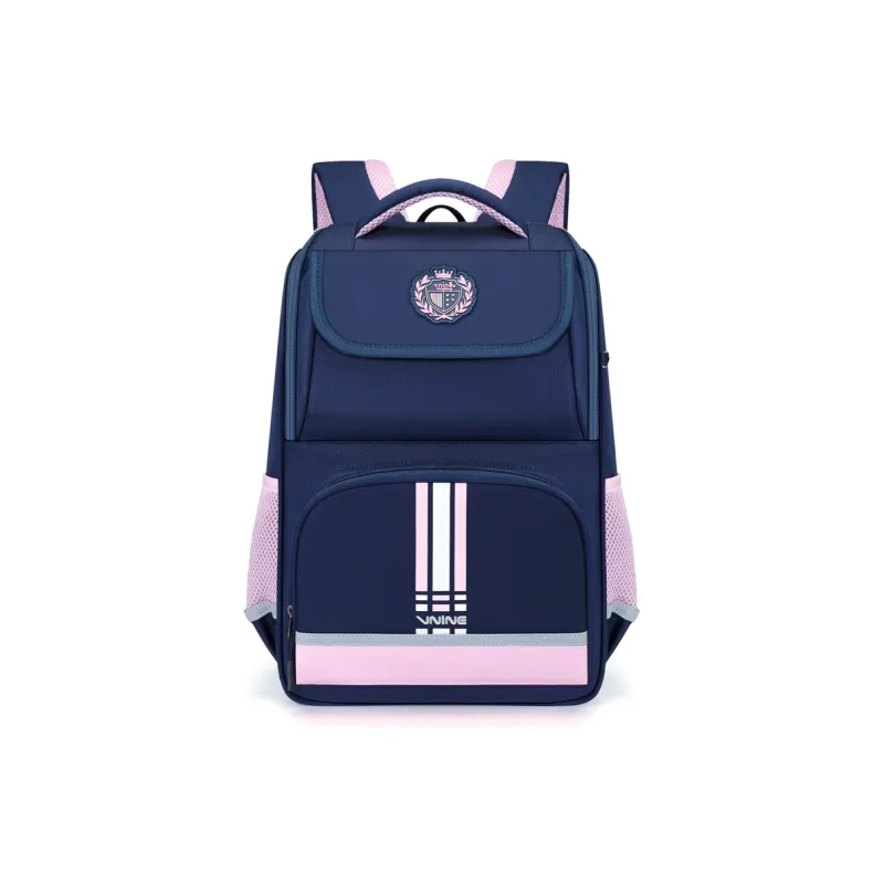 V.NINE Fabric Backpack Backpack Large Size Unisex Cambridge Blue & Red/Pink-6