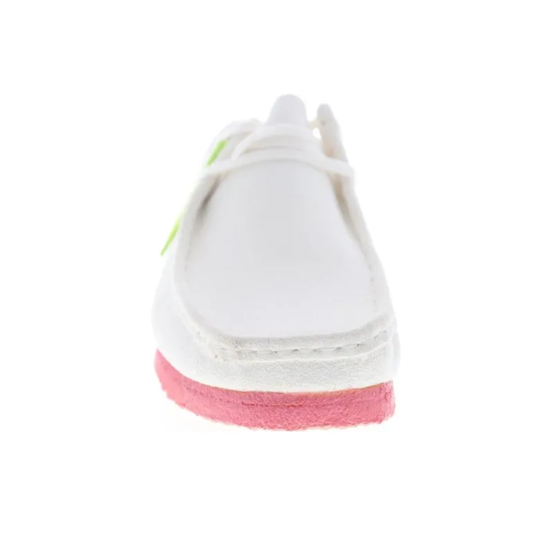 Clarks Wallabee Casual Shoes Men's White-3