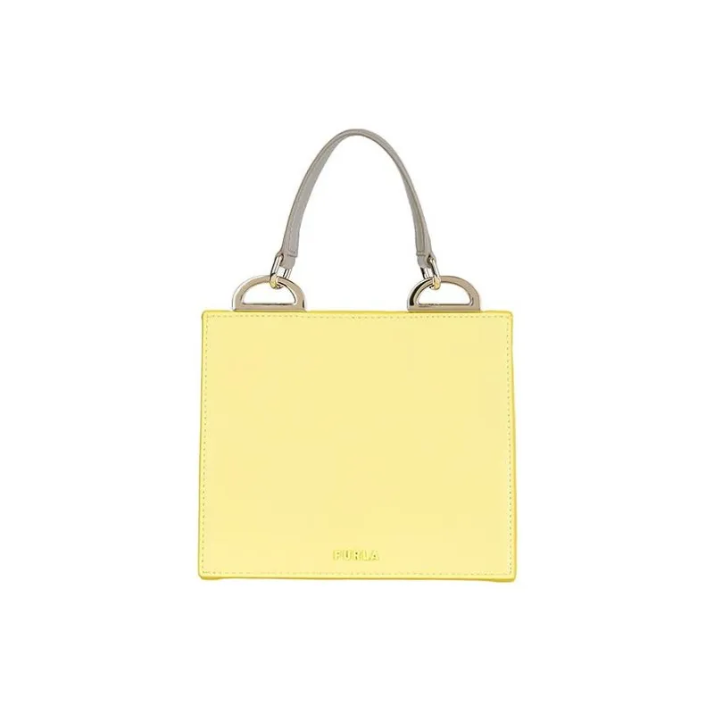 Furla PU Shoulder Bag, Crossbody Bag, Handbag Mini Women's Yellow-0