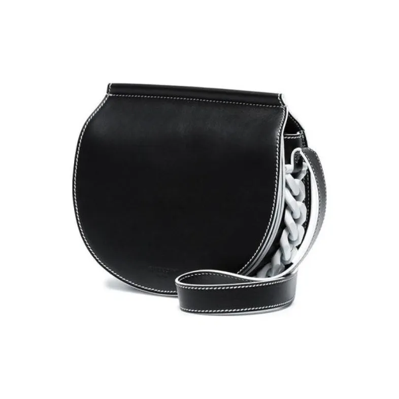 GIVENCHY Calfskin Saddle Bag Shoulder Bag Crossbody Bag Women's Black-1