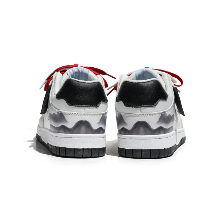 MIIOW Trend Party Series Coverage Anti Slip Wear Resistant Lightweight Breathable Low Top Skateboard Shoes Unisex-5