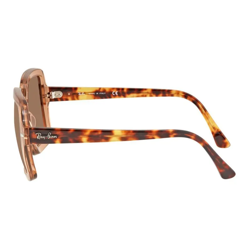 RayBan Acetate Square Sunglasses Women's Brown-2