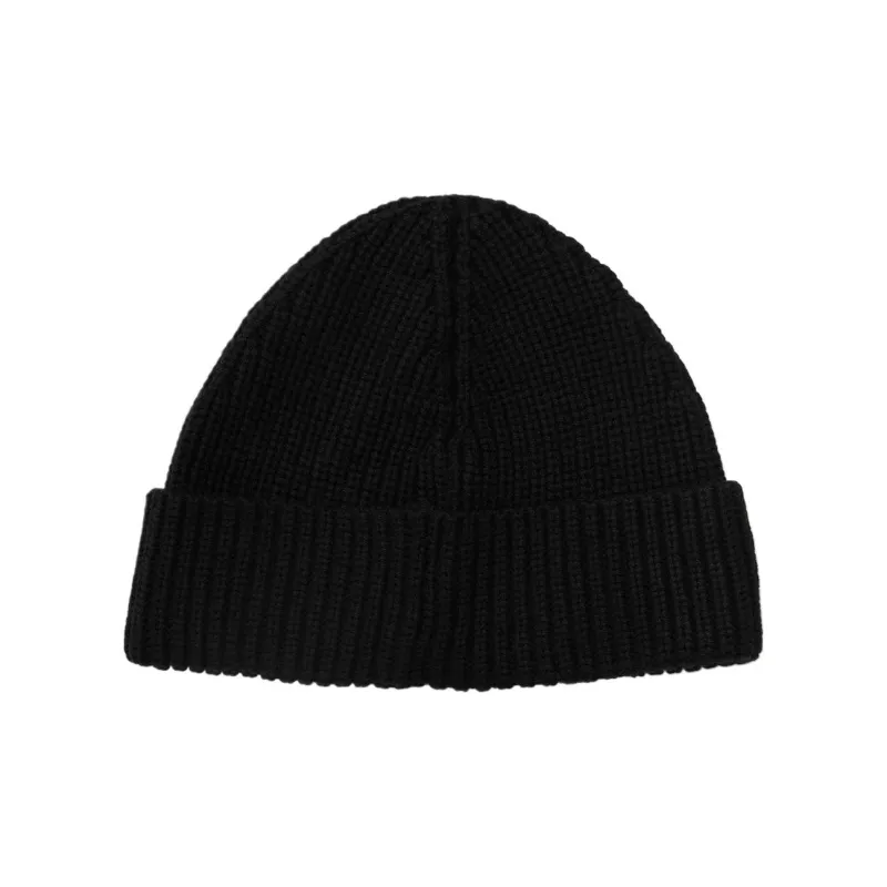 BARBOUR Cotton Polyamide Wool Beanies Men's Black-1