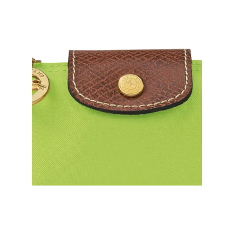 LONGCHAMP Le Pliage Cow Leather Clutch Coin Purse Regular Women's Green-2