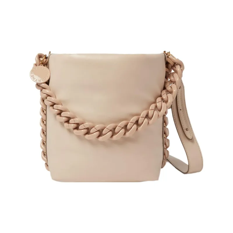 Stella McCartney Frayme Pongsoo Alter Mat Vegan Material Bucket Bags Handbags Women's Wheat Pink-0