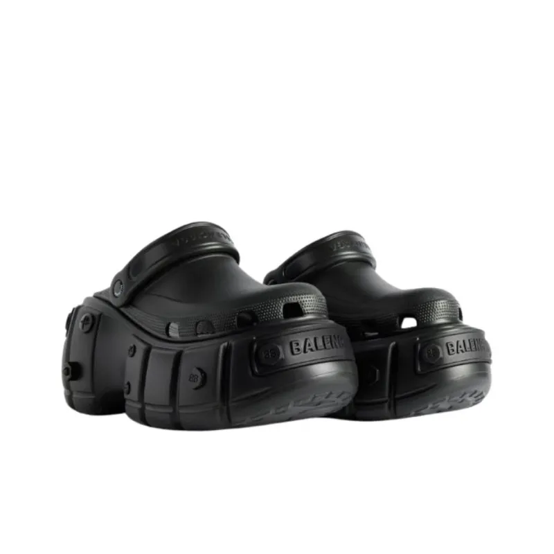 Crocs x Balenciaga Closed Toe Slippers Women's Black-2