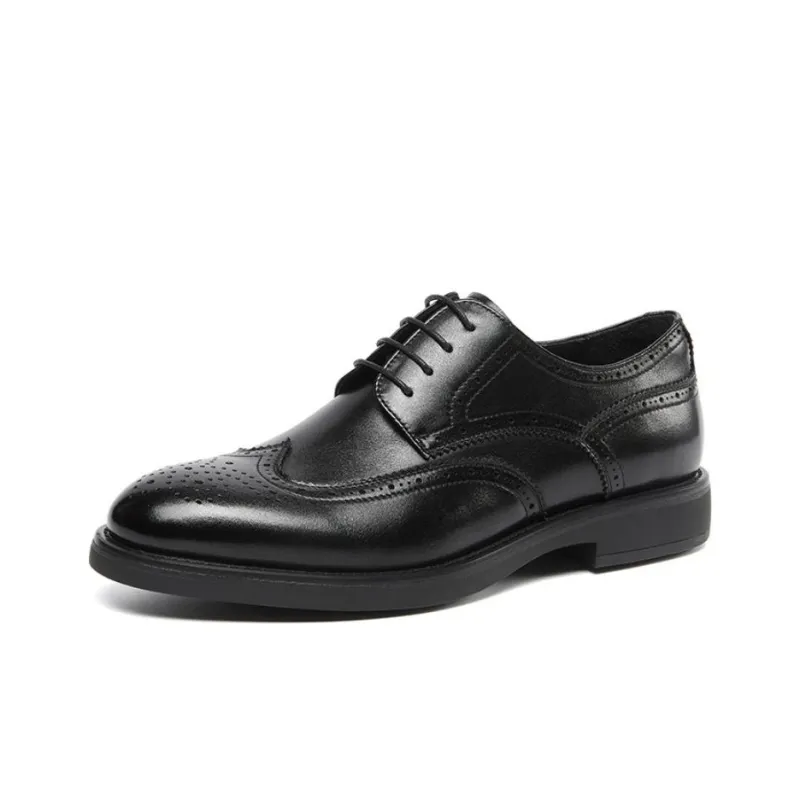 STEVE MADDEN Dress Shoes Men Low Top Black/Dark Coffee-1