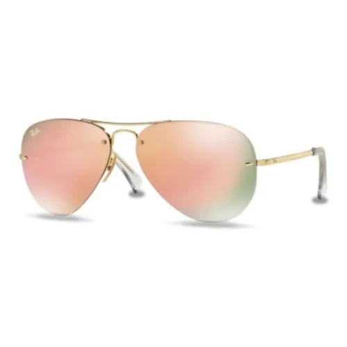 RayBan Metal Aviator Sunglasses Men's Gold