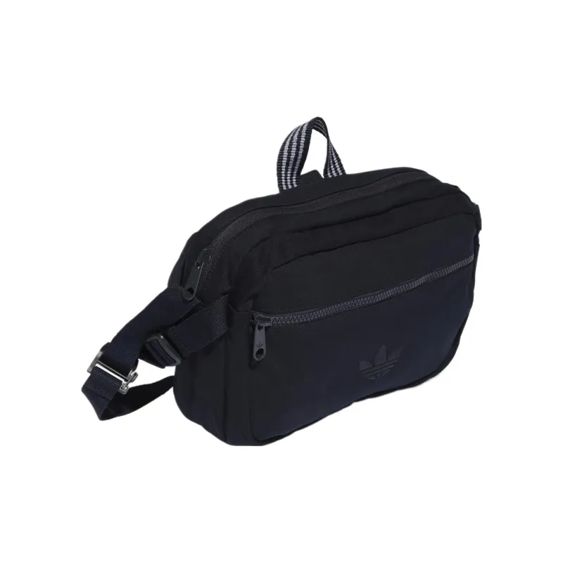 Adidas Originals Cotton One Shoulder Crossbody Fanny Pack Regular Unisex Navy Blue-1