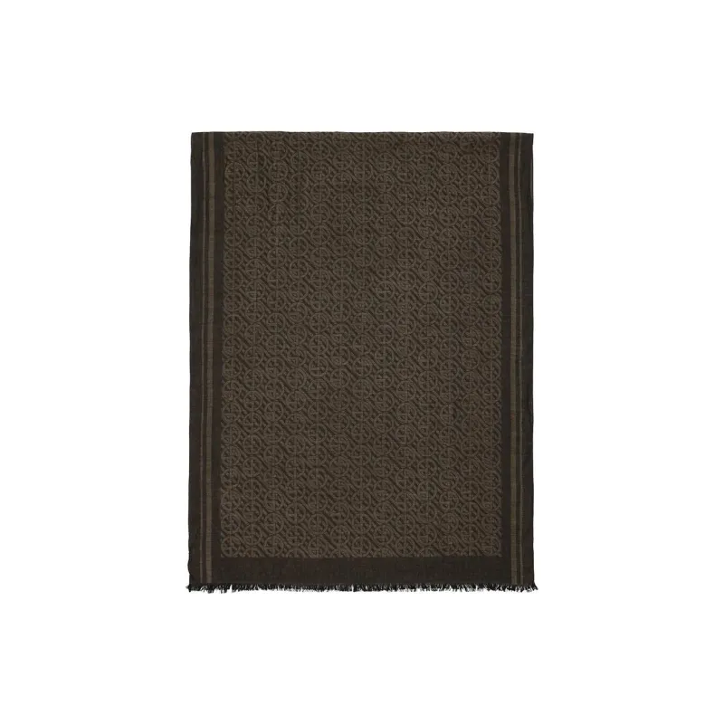 GIORGIO ARMANI Knit Scarves Men's Brown-0