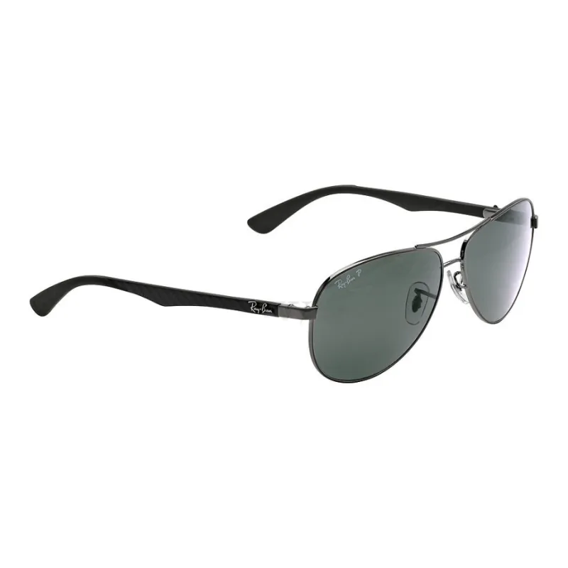 RayBan Steel Aviator Sunglasses Men's Black-2