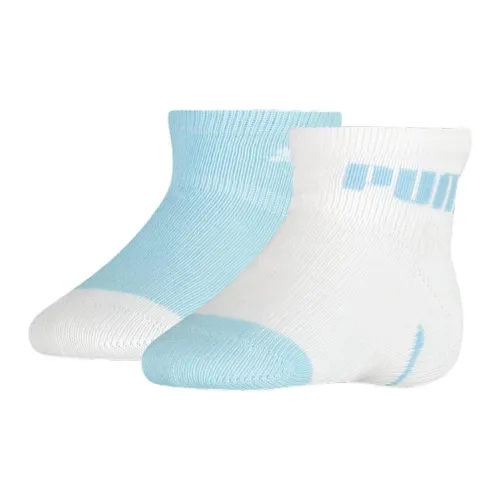 PUMA Baby Mini Cats Lifestyle Socks 2 Pack Ankle Socks Baby 2 Pack Light Blue