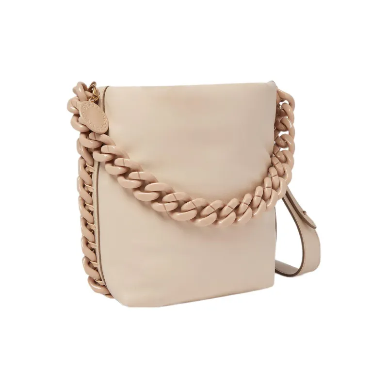 Stella McCartney Frayme Pongsoo Alter Mat Vegan Material Bucket Bags Handbags Women's Wheat Pink-1