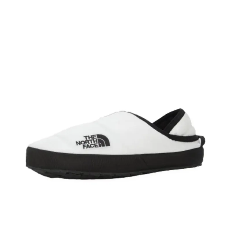 THE NORTH FACE Nuptse Cushioning, Wear Resistant Low Top Casual Shoes Unisex Black White-0