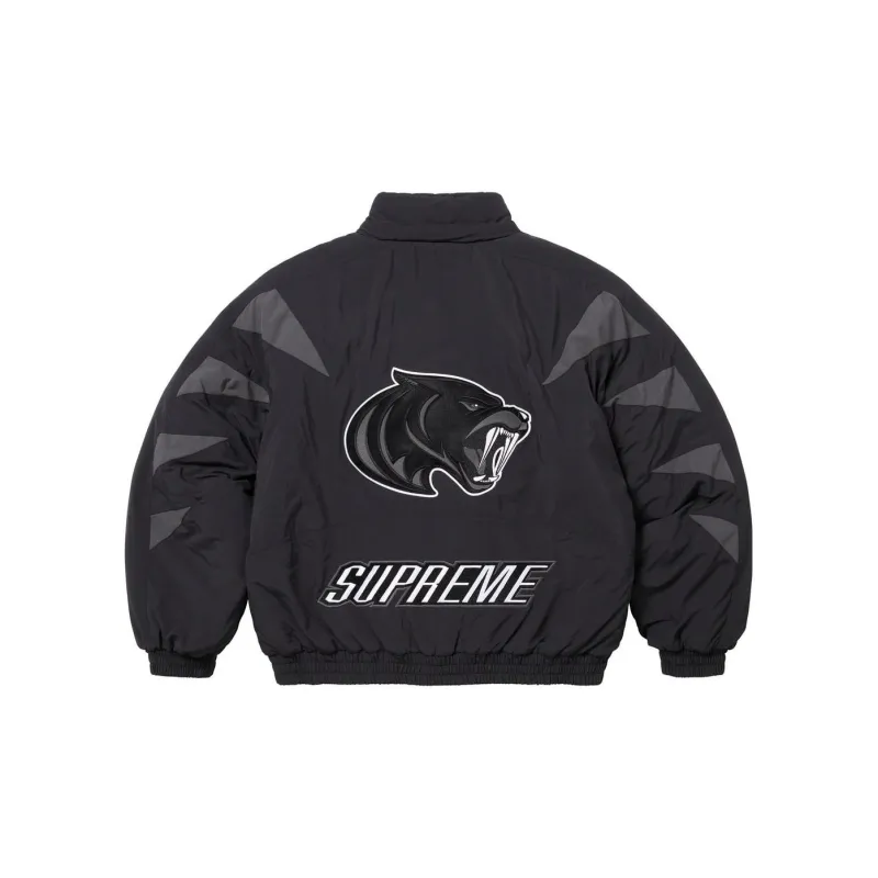 Supreme Wildcat Sideline Puffer Jacket Black S - POIZON