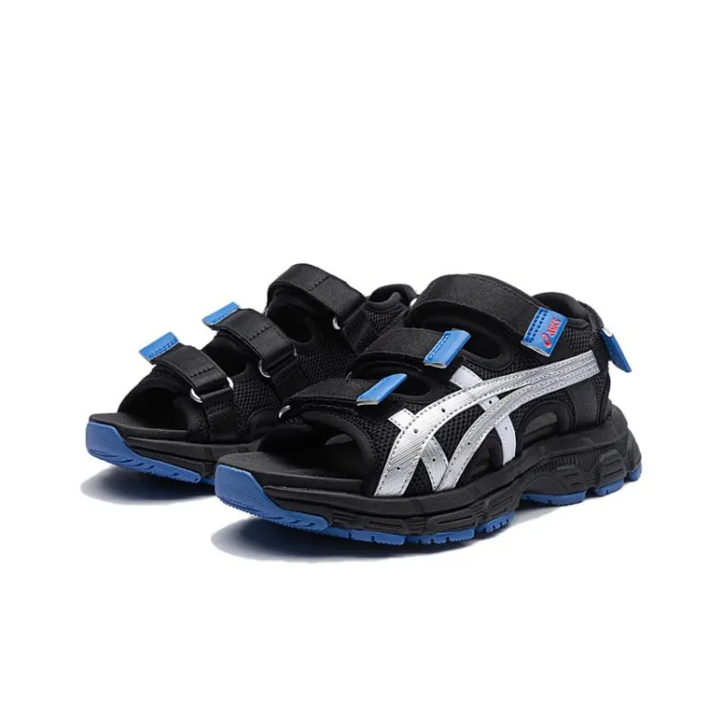 Asics KAHANA SD 2 Anti Kick Children's Sandals Black Blue Teenagers-1