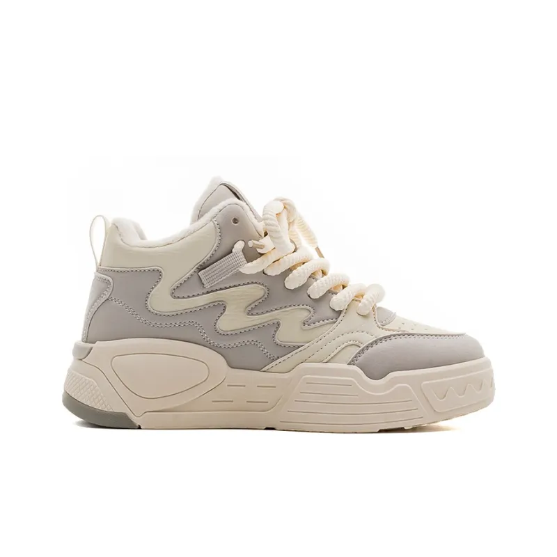 Warrior Warrior Warm Height Increasing High-Top Casual Shoes Women's-1