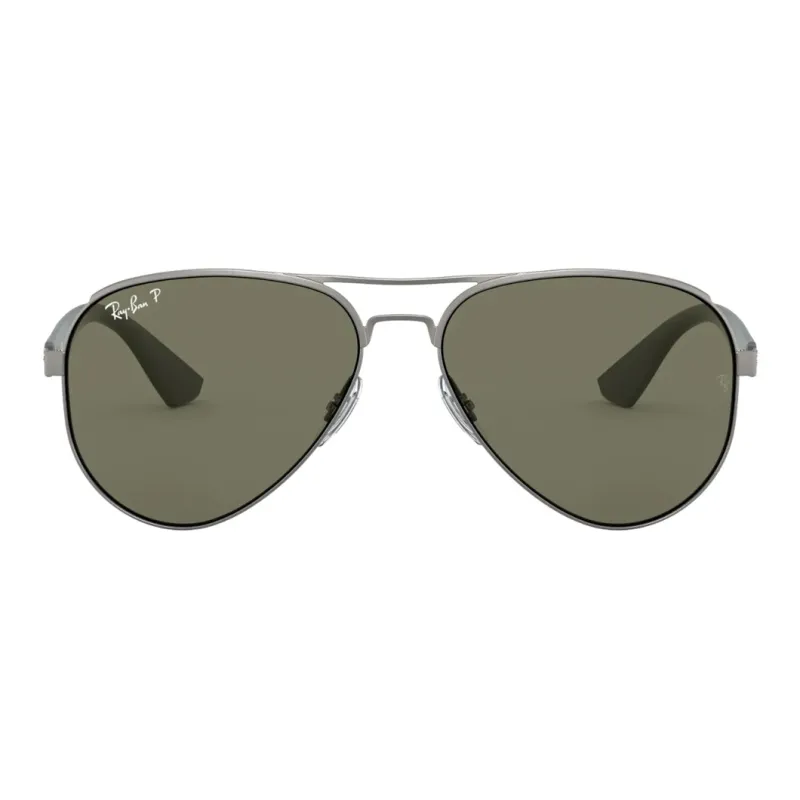 RayBan Acetate Metal Aviator Sunglasses Unisex Silver-1