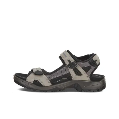 Ecco Beach Sandals Men's Gray Green