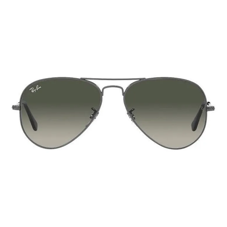 RayBan Metal Aviator Sunglasses Unisex Dark Gray-1