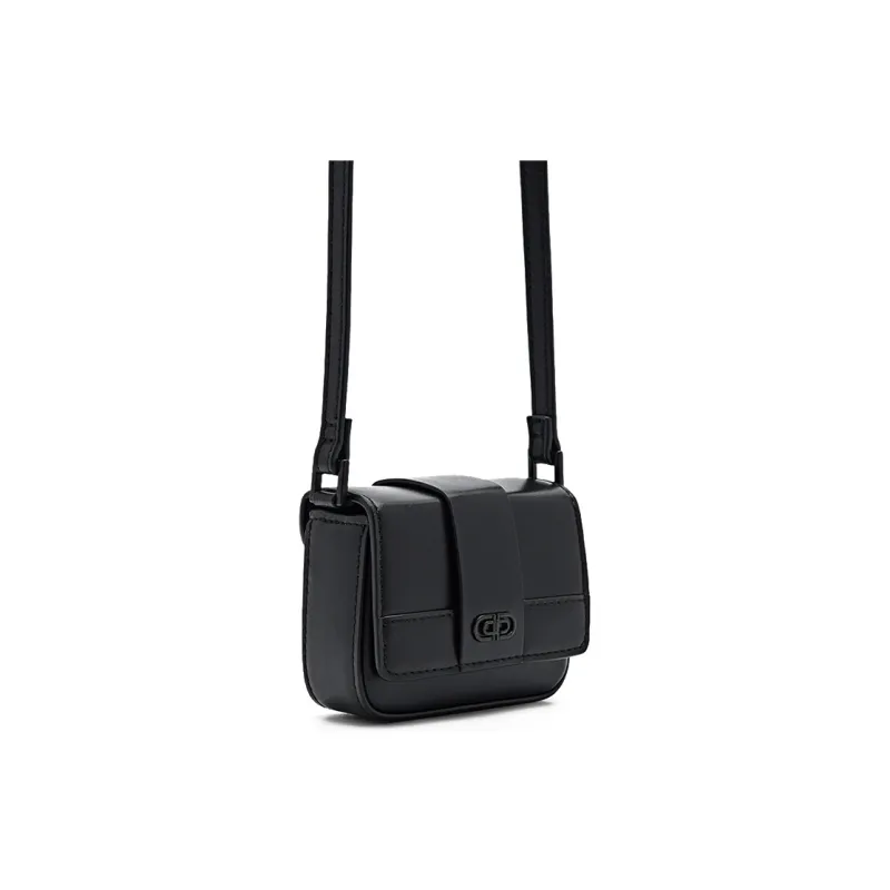 PEDRO Cow Leather Small Crossbody Bag, Crossbody Bag Small Size Men's Black/Light Gray/Blue-1