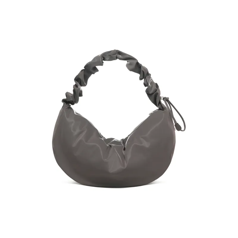 CARLYN Artificial Leather One Shoulder Handbags Large Size Women's Luster Gray-3
