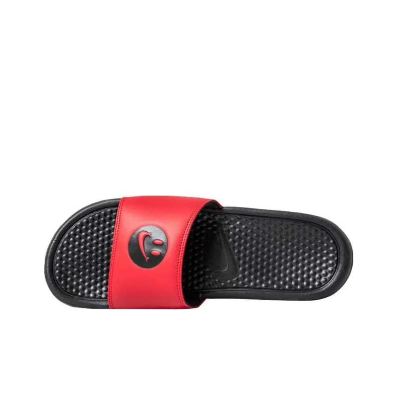 Nike Benassi Just Do It Print Slippers 'Black Red'-2