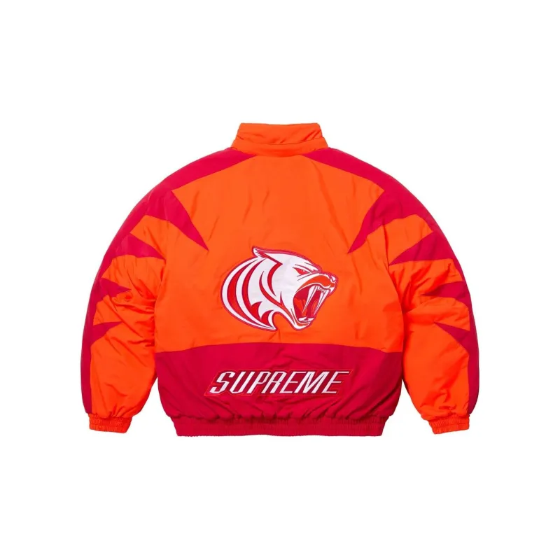Supreme Wildcat Sideline Puffer Jacket Black S - POIZON