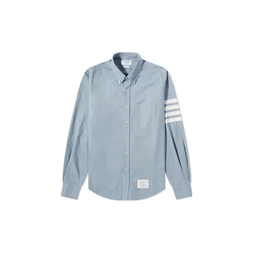 THOM BROWNE Shirts Men Blue