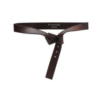 MOSCHINO Logo Mark Women's Brown Width 3.5CM