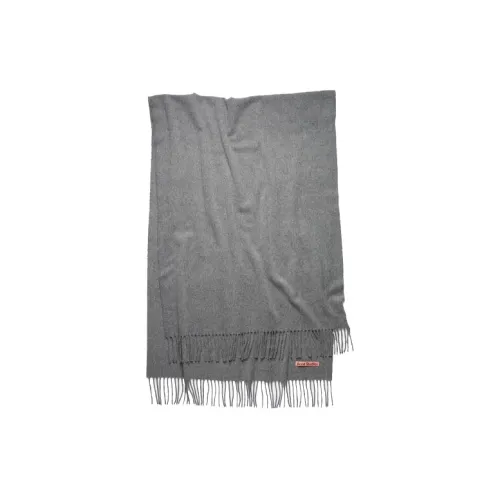 Acne Studios Knit Scarves Unisex Dark Gray