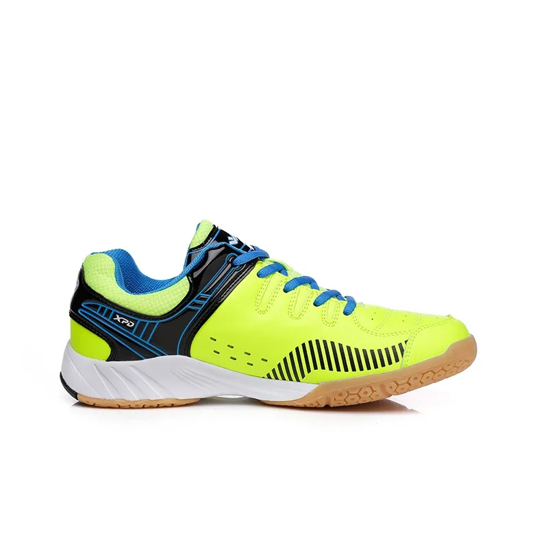 XPD Badminton Shoes Unisex Low Top Neon Green/Royal Blue-1