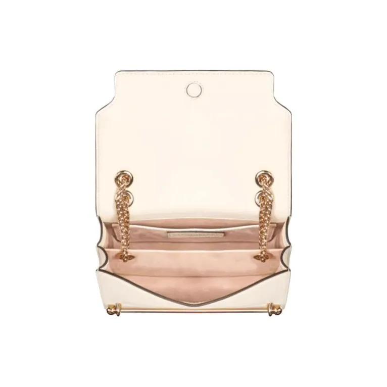 Strathberry Cow Leather Small Square Bag, Crossbody Bag, Shoulder Bag Mini Women's Vanilla White-2