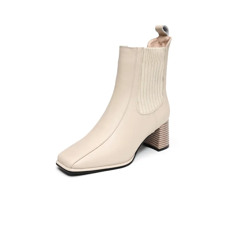 EBLAN Ankle Boots Women's Beige-1
