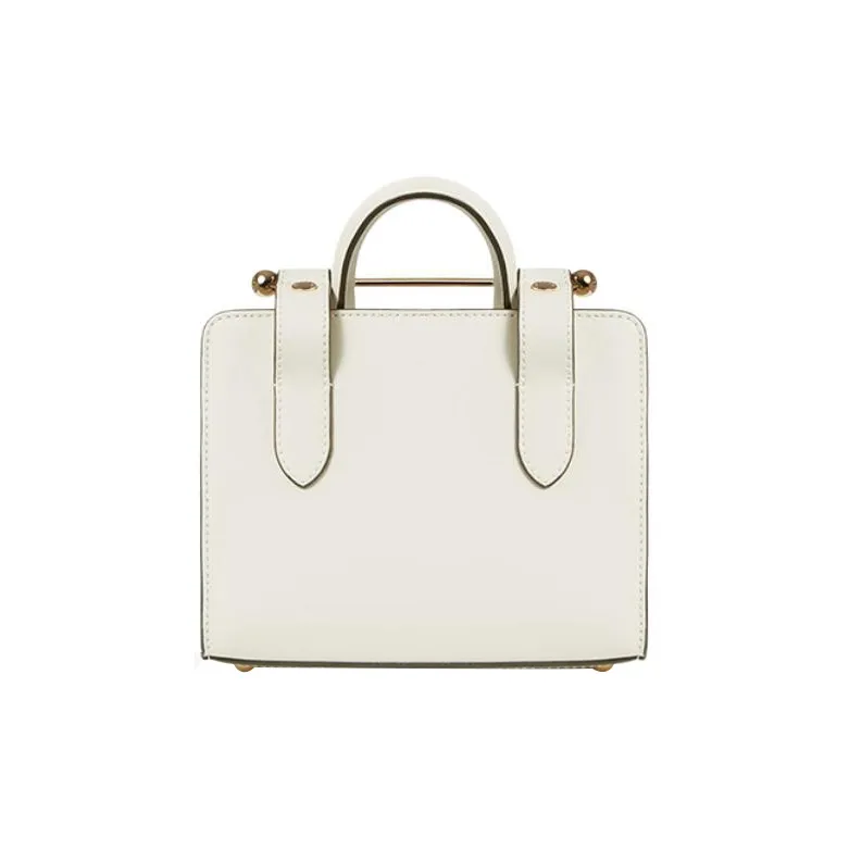 Strathberry Cow Leather Crossbody Bag Shoulder Bag Mini Women's Vanilla White-3