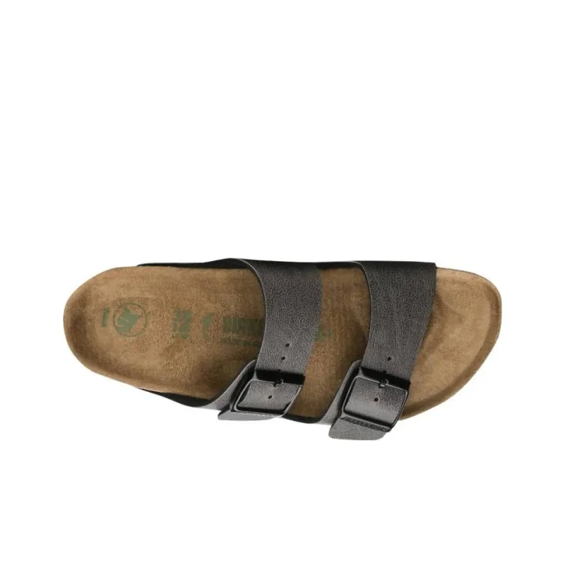 Birkenstock Arizona Slide Slippers Women's Dark Gray Narrow Fit-2