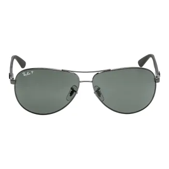 RayBan Steel Aviator Sunglasses Men's Black