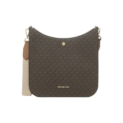 MICHAEL KORS PVC Coated Canvas Shoulder Bag Crossbody Bag Women's Brown