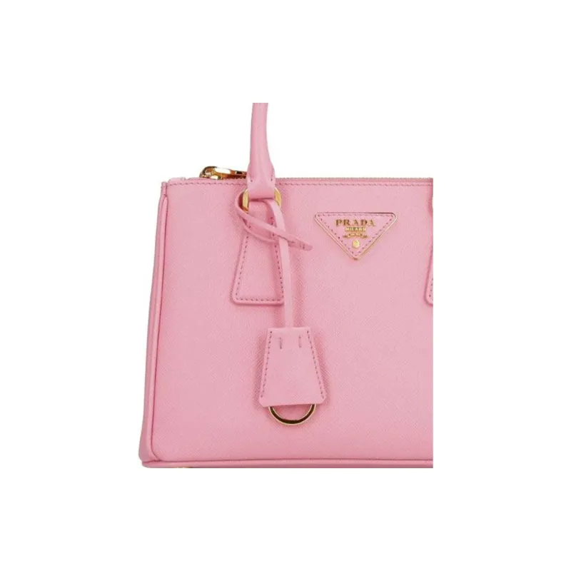 PRADA Galleria Killer Bag Leather Tote Bag Shopping Bag Regular Women's Pink-4