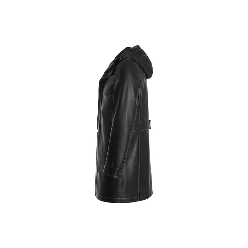 ANDREW MACKENZIE FW23 Leather Jacket Men's Black-2