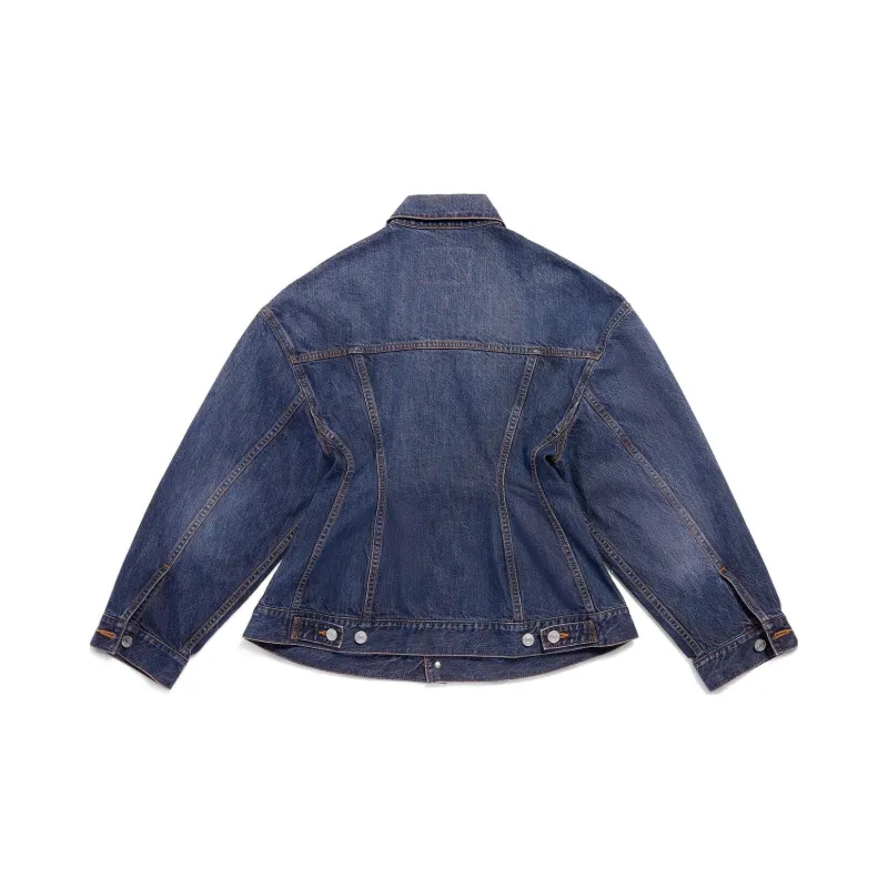 Balenciaga Hourglass Jacket 'Dark Indigo/Madder'-1