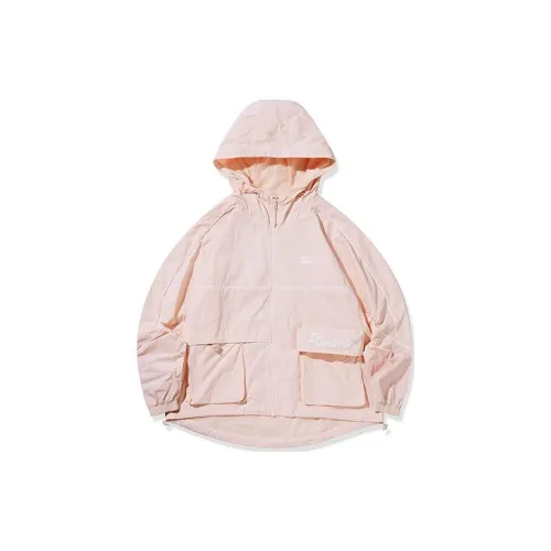 QIAODAN Trench Coats Women's Ice River Pink