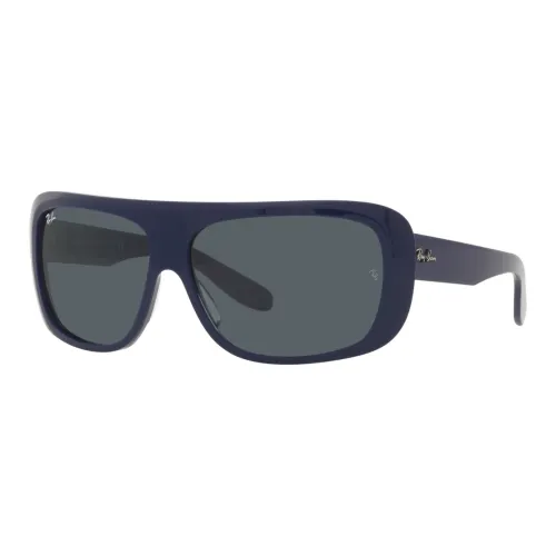 RayBan Irregular Shape Sunglasses Men's Dark Blue