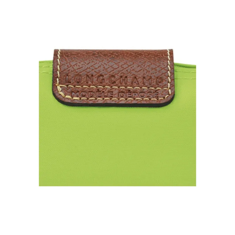 LONGCHAMP Le Pliage Cow Leather Clutch Coin Purse Regular Women's Green-4