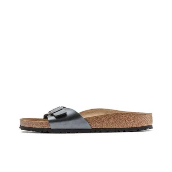 Birkenstock Slide Slippers Women's Metallic Silver