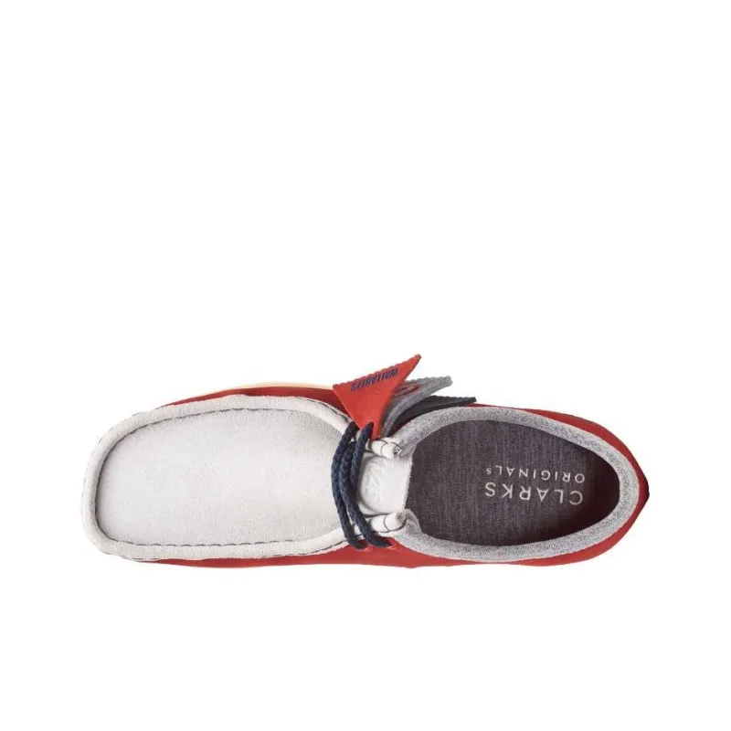 Clarks Originals Wallabee Vcy Combi Red Grey-2